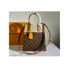 Louis Vuitton M45376 Fold Tote MM Bag in Monogram Canvas and calfskin leather Louis Vuitton M45376 Fold Tote MM Bag in Monogram Canvas and calfskin leather