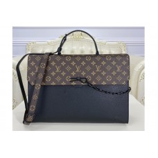Louis Vuitton M30591 LV Robusto briefcase Bag in Monogram Canvas and Taiga Leather