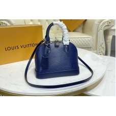 Louis Vuitton M40855 LV Alma BB handbag in Indigo Blue Leather