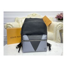 Louis Vuitton M30728 LV Discovery backpack in Gray monochrome Taiga leather Louis Vuitton M30728 LV Discovery backpack in Gray monochrome Taiga leather