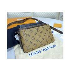 Louis Vuitton M45412 LV LV3 Pouch in Lambskin, Monogram and Monogram Reverse coated canvas Louis Vuitton M45412 LV LV3 Pouch in Lambskin, Monogram and Monogram Reverse coated canvas