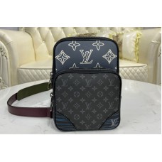 Louis Vuitton M45439 LV Amazone Sling Bag in Monogram Eclipse coated canvas and cowhide leather Louis Vuitton M45439 LV Amazone Sling Bag in Monogram Eclipse coated canvas and cowhide leather