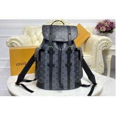 Louis Vuitton M45419 LV Christopher PM backpack in masculine Monogram Eclipse canvas and Monogram Eclipse Reverse canvas Louis Vuitton M45419 LV Christopher PM backpack in masculine Monogram Eclipse canvas and Monogram Eclipse Reverse canvas