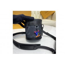 Louis Vuitton M45604 LV Expandable Polochon pouch in Monogram 3D Gray and Black/Rainbow Louis Vuitton M45604 LV Expandable Polochon pouch in Monogram 3D Gray and Black/Rainbow