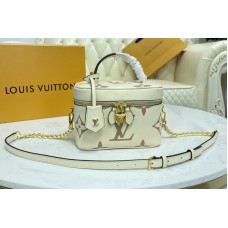Louis Vuitton M45599 LV Vanity PM handbag in Bicolor Monogram Empreinte Leather Louis Vuitton M45599 LV Vanity PM handbag in Bicolor Monogram Empreinte Leather