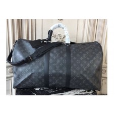 Louis Vuitton M40605 Keepall 55 Bandouliere Monogram Eclipse canvas Bags Louis Vuitton M40605 Keepall 55 Bandouliere Monogram Eclipse canvas Bags