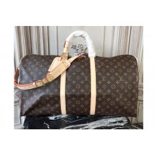 Louis Vuitton M41414 Keepall Bandouliere 55 Monogram Canvas Travelling Bags Louis Vuitton M41414 Keepall Bandouliere 55 Monogram Canvas Travelling Bags