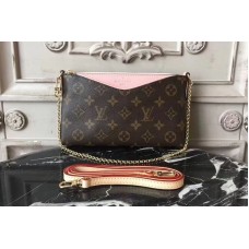 Louis Vuitton M44037 Pallas Clutch Monogram Canvas Bags Pink Louis Vuitton M44037 Pallas Clutch Monogram Canvas Bags Pink