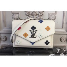 Louis Vuitton M53080 Mylockme BB Lockme Calf Leather Bags Flower Beige