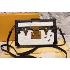 Louis Vuitton M53137 Petite Malle Epi Leather Strap Bags White Louis Vuitton M53137 Petite Malle Epi Leather Strap Bags White