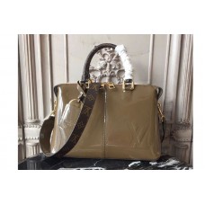 Louis Vuitton M54394 Tote Miroir Patent Leather Bags Green Louis Vuitton M54394 Tote Miroir Patent Leather Bags Green