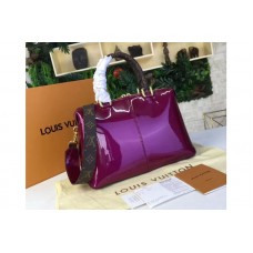 Louis Vuitton M54640 Tote Miroir Patent Leather Bags Wine Louis Vuitton M54640 Tote Miroir Patent Leather Bags Wine