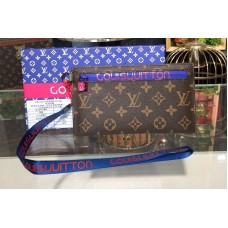 Louis Vuitton M68004 Ribbon Pouches MM Monogram Canvas Brown Louis Vuitton M68004 Ribbon Pouches MM Monogram Canvas Brown