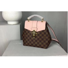 Louis Vuitton N42262 Damier Ebene Canvas Clapton Backpack Pink Louis Vuitton N42262 Damier Ebene Canvas Clapton Backpack Pink