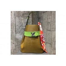 Louis Vuitton M55188 Epi Leather Bucket Bag Green Louis Vuitton M55188 Epi Leather Bucket Bag Green