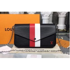 Louis Vuitton M62982 LV Pochette Felicie Epi Leather Bags Black Louis Vuitton M62982 LV Pochette Felicie Epi Leather Bags Black