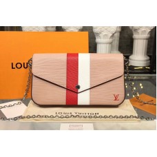 Louis Vuitton M62982 LV Pochette Felicie Epi Leather Bags Pink Louis Vuitton M62982 LV Pochette Felicie Epi Leather Bags Pink