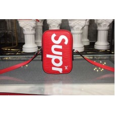Louis Vuitton M53434 LV Supreme x Danube PPM Bags Epi Leather Red Louis Vuitton M53434 LV Supreme x Danube PPM Bags Epi Leather Red