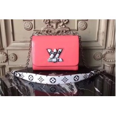 Louis Vuitton M54243 LV Twist PM Bags Monogram vernis Pink Louis Vuitton M54243 LV Twist PM Bags Monogram vernis Pink