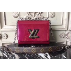 Louis Vuitton M54243 Twist PM Bags Monogram vernis Dark Red Louis Vuitton M54243 Twist PM Bags Monogram vernis Dark Red