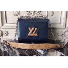 Louis Vuitton M54243 LV Twist PM Bags Monogram vernis Blue Louis Vuitton M54243 LV Twist PM Bags Monogram vernis Blue