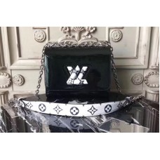 Louis Vuitton M54243 LV Twist PM Bags Monogram vernis Black Louis Vuitton M54243 LV Twist PM Bags Monogram vernis Black