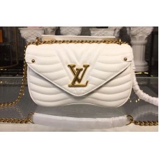 Louis Vuitton M51945 LV New Wave Chain Bags MM White