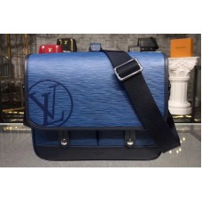 Louis Vuitton M53494 LV Epi Leather Messenger PM Bags Blue Louis Vuitton M53494 LV Epi Leather Messenger PM Bags Blue
