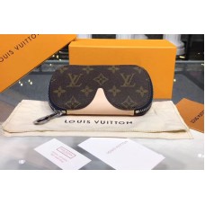Louis Vuitton GI0197 LV Glasses Cases Emilie Monogram Canvas And VVN Leather Navy Blue Louis Vuitton GI0197 LV Glasses Cases Emilie Monogram Canvas And VVN Leather Navy Blue