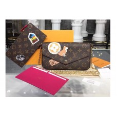 Louis Vuitton M61276 Monogram Canvas Felicie Chain Wallet Louis Vuitton M61276 Monogram Canvas Felicie Chain Wallet