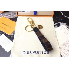 Louis Vuitton M61950 LV Damier Ebene Canvas Dragonne Bag Charm and Key Holder Louis Vuitton M61950 LV Damier Ebene Canvas Dragonne Bag Charm and Key Holder