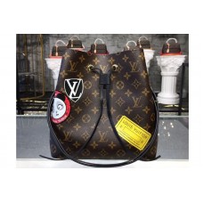 Louis Vuitton P01072 LV Neonoe MY LV World Tour Monogram Canvas Bags Black Louis Vuitton P01072 LV Neonoe MY LV World Tour Monogram Canvas Bags Black