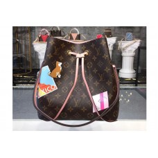 Louis Vuitton P01072 LV Neonoe MY LV World Tour Monogram Canvas Bags Pink Louis Vuitton P01072 LV Neonoe MY LV World Tour Monogram Canvas Bags Pink