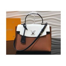 Louis Vuitton M52360 LV Lockme Ever Lockme Soft calfskin Bags Caramel Creme Noir Louis Vuitton M52360 LV Lockme Ever Lockme Soft calfskin Bags Caramel Creme Noir
