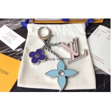 Louis Vuitton M67119 LV Fleur De Monogram Bag Charm Silver Hardware Pink Louis Vuitton M67119 LV Fleur De Monogram Bag Charm Silver Hardware Pink