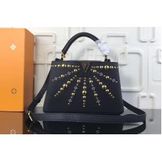 Louis Vuitton M48865 LV Taurillon Leather Capucines BB Bags Black Louis Vuitton M48865 LV Taurillon Leather Capucines BB Bags Black