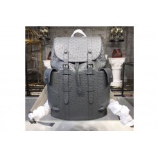 Louis Vuitton N92159 LV Ostrich skin Christopher PM Gray Louis Vuitton N92159 LV Ostrich skin Christopher PM Gray