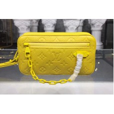 Louis Vuitton M44458 LV Monogram Vernis Clutch Lemon Louis Vuitton M44458 LV Monogram Vernis Clutch Lemon