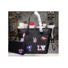 Louis Vuitton M52729 LV Neverfull MM Epi Leather Bags Black Louis Vuitton M52729 LV Neverfull MM Epi Leather Bags Black