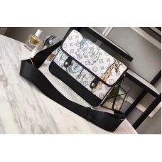 Louis Vuitton M54254 Monogram Savane canvas Animals Messenger PM Bags White Louis Vuitton M54254 Monogram Savane canvas Animals Messenger PM Bags White