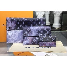 Louis Vuitton M44177 LV Monogram Galaxy Canvas Pochette Alpha Triple Louis Vuitton M44177 LV Monogram Galaxy Canvas Pochette Alpha Triple