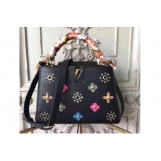 Louis Vuitton M54310 Capucines BB taurillon Leather Bags Black Louis Vuitton M54310 Capucines BB taurillon Leather Bags Black