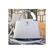 Louis Vuitton M52384 LV Taurillon Leather Capucines BB Bags Gray Louis Vuitton M52384 LV Taurillon Leather Capucines BB Bags Gray