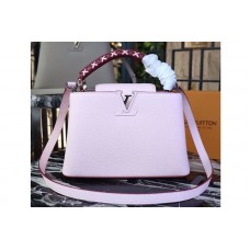 Louis Vuitton M52388 LV Taurillon Leather Capucines PM Bags Pink Louis Vuitton M52388 LV Taurillon Leather Capucines PM Bags Pink