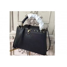 Louis Vuitton M48864 Capucines MM Taurillon Leather Bags Black Louis Vuitton M48864 Capucines MM Taurillon Leather Bags Black