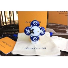 Louis Vuitton M67358 LV Golden Vendome Bag Charm and Key Holder Blue Louis Vuitton M67358 LV Golden Vendome Bag Charm and Key Holder Blue