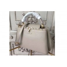 Louis Vuitton M48864 Capucines MM Taurillon Leather Bags Grey Louis Vuitton M48864 Capucines MM Taurillon Leather Bags Grey