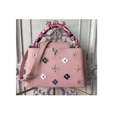 Louis Vuitton M54663 Capucines pm Monogram flowers Bags Pink Louis Vuitton M54663 Capucines pm Monogram flowers Bags Pink