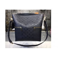 Louis Vuitton M44014 Melie Monogram Empreinte Leather Hobo Bags Black Louis Vuitton M44014 Melie Monogram Empreinte Leather Hobo Bags Black