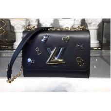 Louis Vuitton M52891 Twist MM MM Bags Epi Leather Black Louis Vuitton M52891 Twist MM MM Bags Epi Leather Black